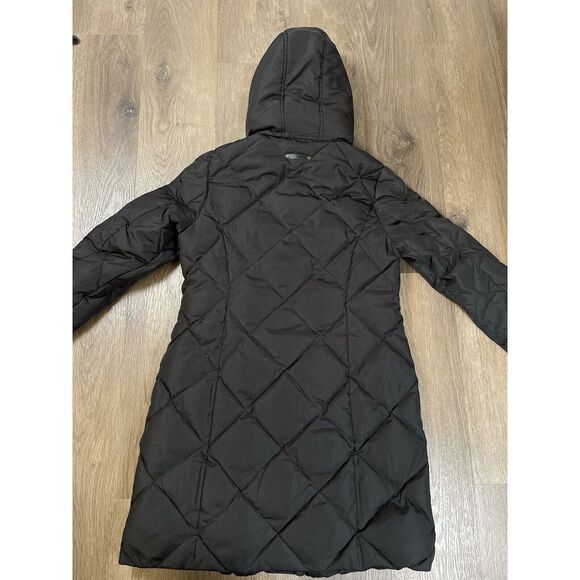 LRL Ralph Lauren Down Parka Quilted Puffer Coat Long Womens Size M Black Zip - Picture 14 of 15